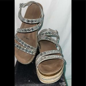 Madden Girl Rhinestone Wedge 7